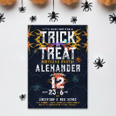 Spooktacular farbenfrohe Spinne Halloween Geburtst Einladung