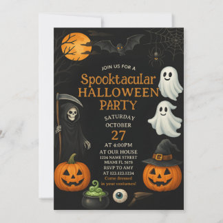 Spooktacular Fright Night Halloween Einladung