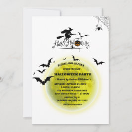 Spooktacular Full Moon Halloween-Party Einladung
