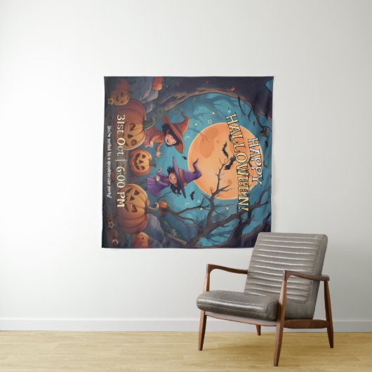 Spooktacular Fun Halloween Wall hängend Wandteppich (Beispiel (Horizontal))