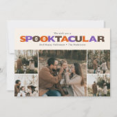 Spooktacular Funny Halloween Photo Holiday  Feiertagskarte (Vorderseite)
