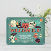 Spooktacular Geburtstagsparty Einladung (Stehend Vorderseite)