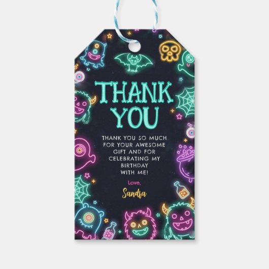 Spooktacular Geschenkanhänger (Vorderseite)