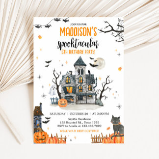 Spooktacular Ghost Halloween Geburtstagsparty Einladung