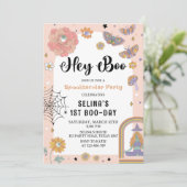 Spooktacular Ghost Halloween Mädchen Geburtstag Einladung (Stehend Vorderseite)