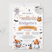 Spooktacular Ghost Niedlich Halloween Party Einladung (Vorderseite)