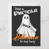 Spooktacular Ghosted Gruß Feiertagskarte (Vorderseite)