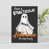 Spooktacular Ghosted Gruß Feiertagskarte (Stehend Vorderseite)