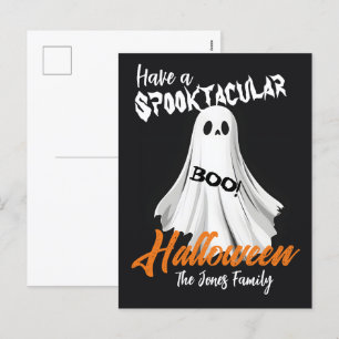 Spooktacular Ghosted Gruß Feiertagspostkarte