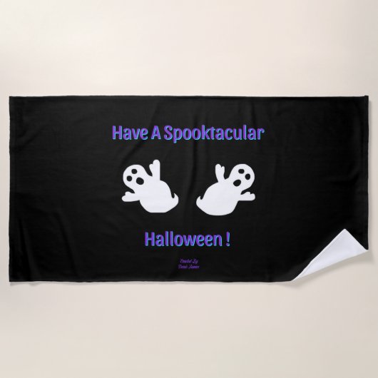 Spooktacular Ghosts Beach Handtuch (Vorderseite)