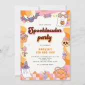 Spooktacular Ghosts Halloween Einladung (Vorderseite)