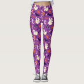 Spooktacular Ghosts Halloween Leggings (Vorderseite)