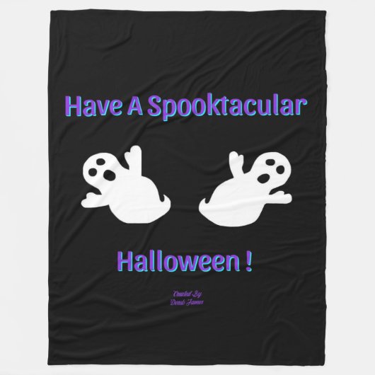 Spooktacular Ghosts Large Fleece Blanket (Vorderseite)