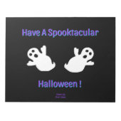 Spooktacular Ghosts Notepad (27,9 cm x 21,6 cm) Notizblock (Vorderseite)