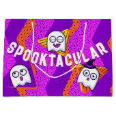 Spooktacular Ghosts Purple Party Bag Große Geschenktüte (Vorderseite)