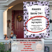 Spooktacular Halloween 1. Geburtstag Einladung