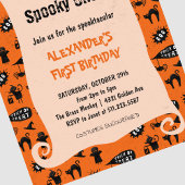 Spooktacular Halloween 1. Geburtstag Einladung
