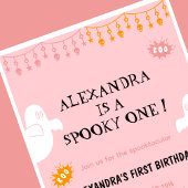 Spooktacular Halloween 1. Geburtstagsfeier Einladung