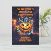 Spooktacular Halloween Bash Einladung (Stehend Vorderseite)