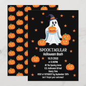 Spooktacular Halloween Bash Kids Einladung (Vorne/Hinten)