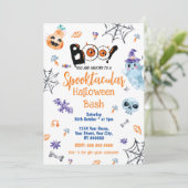 Spooktacular Halloween-Bash-Party Einladung (Stehend Vorderseite)