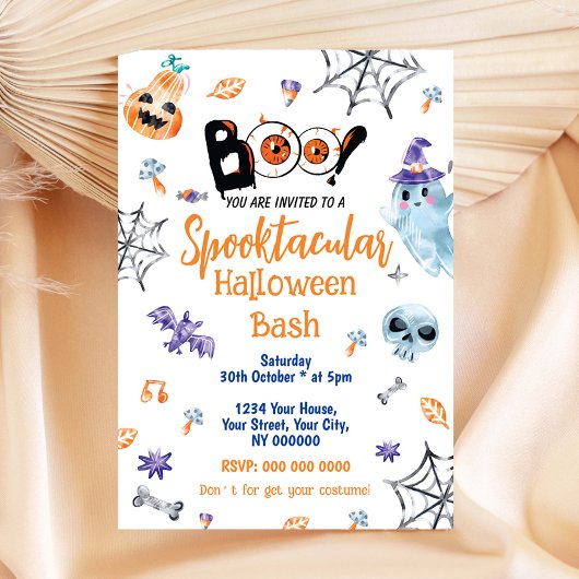 Spooktacular Halloween-Bash-Party Einladung