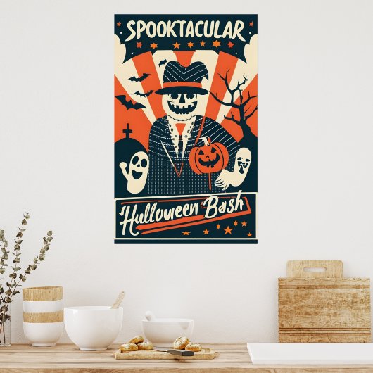 Spooktacular Halloween Bash Poster (Küche)