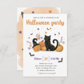 Spooktacular Halloween Candy Party Einladung (Vorne/Hinten)