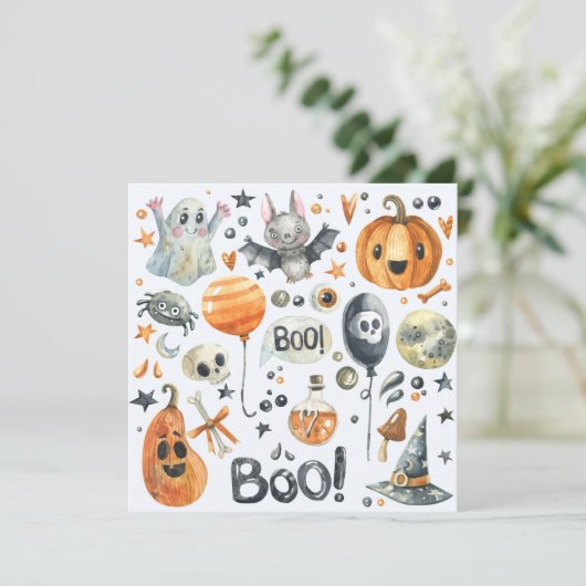 Spooktacular Halloween Costume Party | Einladung (Stehend Vorderseite)