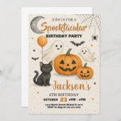 Spooktacular Halloween Einladung (Vorne/Hinten)