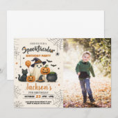 Spooktacular Halloween Einladung (Vorne/Hinten)