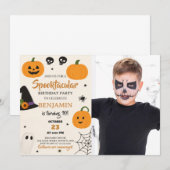 Spooktacular Halloween Einladung (Vorne/Hinten)