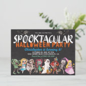 Spooktacular Halloween Einladung (Stehend Vorderseite)