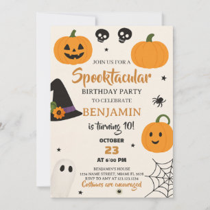 Spooktacular Halloween Einladung