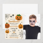 Spooktacular Halloween Einladung (Vorne/Hinten)