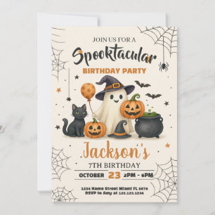Spooktacular Halloween Einladung