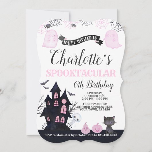 Spooktacular Halloween Einladung (Vorderseite)