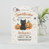 Spooktacular Halloween Einladung (Stehend Vorderseite)
