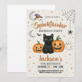 Spooktacular Halloween Einladung (Vorne/Hinten)