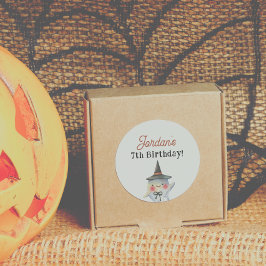 Spooktacular Halloween Geburtstagsgunst Runder Aufkleber