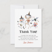 Spooktacular Halloween Geburtstagsparty Danke (Vorderseite)