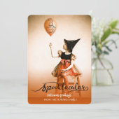 Spooktacular Halloween Gruß Foto Karte (Stehend Vorderseite)