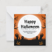 Spooktacular Halloween-Grußkarte Mitteilungskarte (Vorderseite)