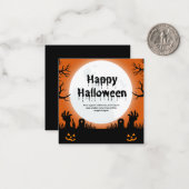 Spooktacular Halloween-Grußkarte Mitteilungskarte (Vorderseite/Rückseite Beispiel)