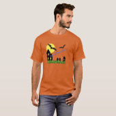 Spooktacular Halloween-Haus mit Fledermäusen-T - S T-Shirt (Vorne ganz)