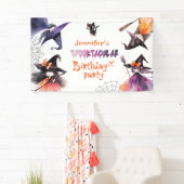 Spooktacular Halloween Hexen Geburtstagsparty Banner (Insitu)