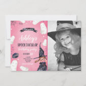 Spooktacular Halloween Hexenhut Ghost Geburtstag Einladung (Vorderseite)