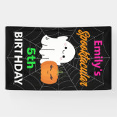 Spooktacular Halloween Kids Niedliche Geburtstag Banner (Horizontal)