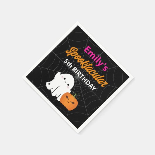 Spooktacular Halloween Kindergeburtstag Party Serviette (Ecke)