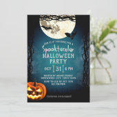 Spooktacular Halloween-Kostüm-Party Einladung (Stehend Vorderseite)